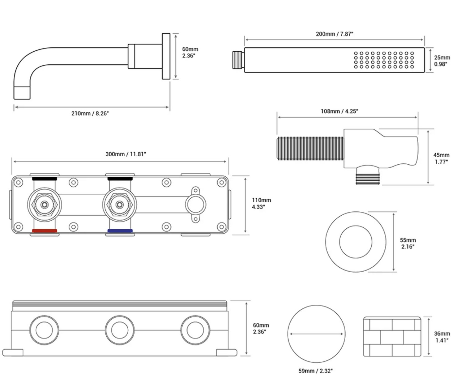 Schéma Mitigeur Baignoire