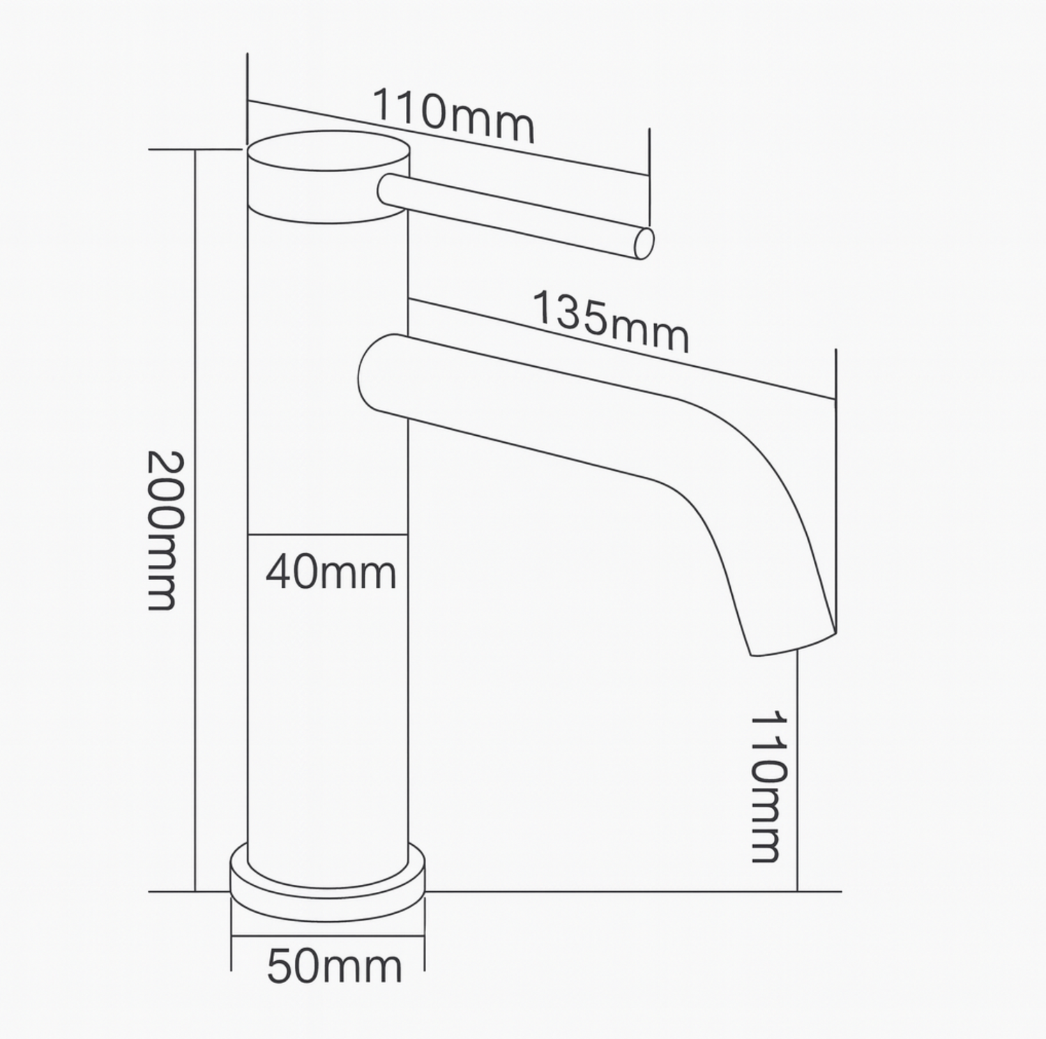 Mitigeur de salle de bain or brossé