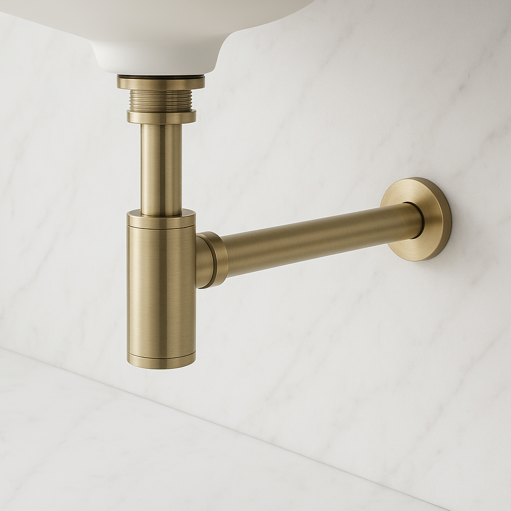 Siphon de Vidange Doré