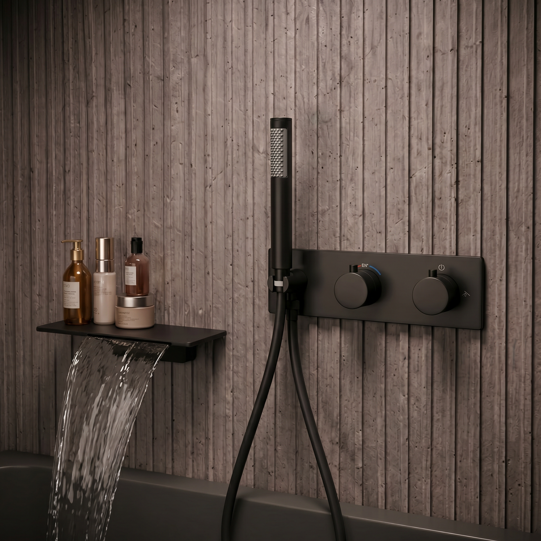 Mitigeur de Baignoire Thermostatique Noir