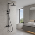 Colonne de Douche Thermostatique Noir Mate