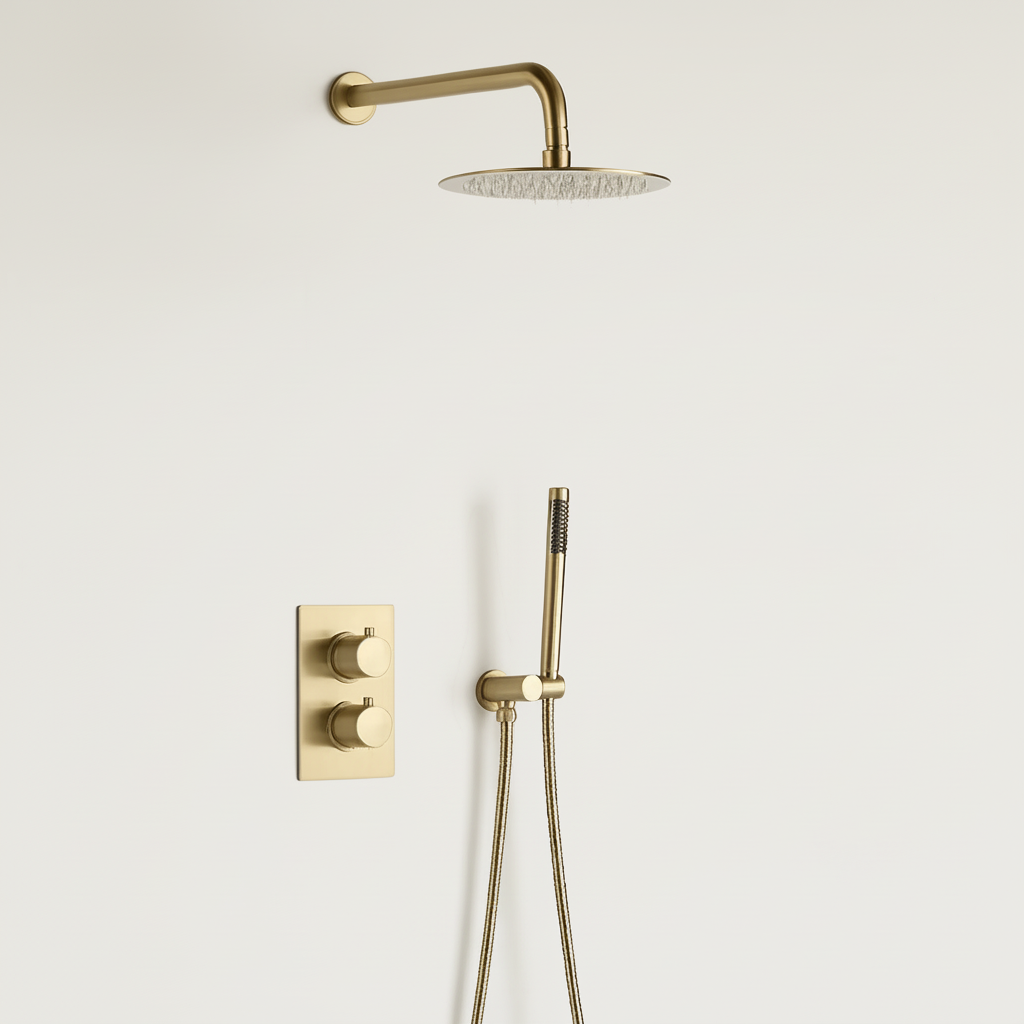 Colonne Douche Dorée