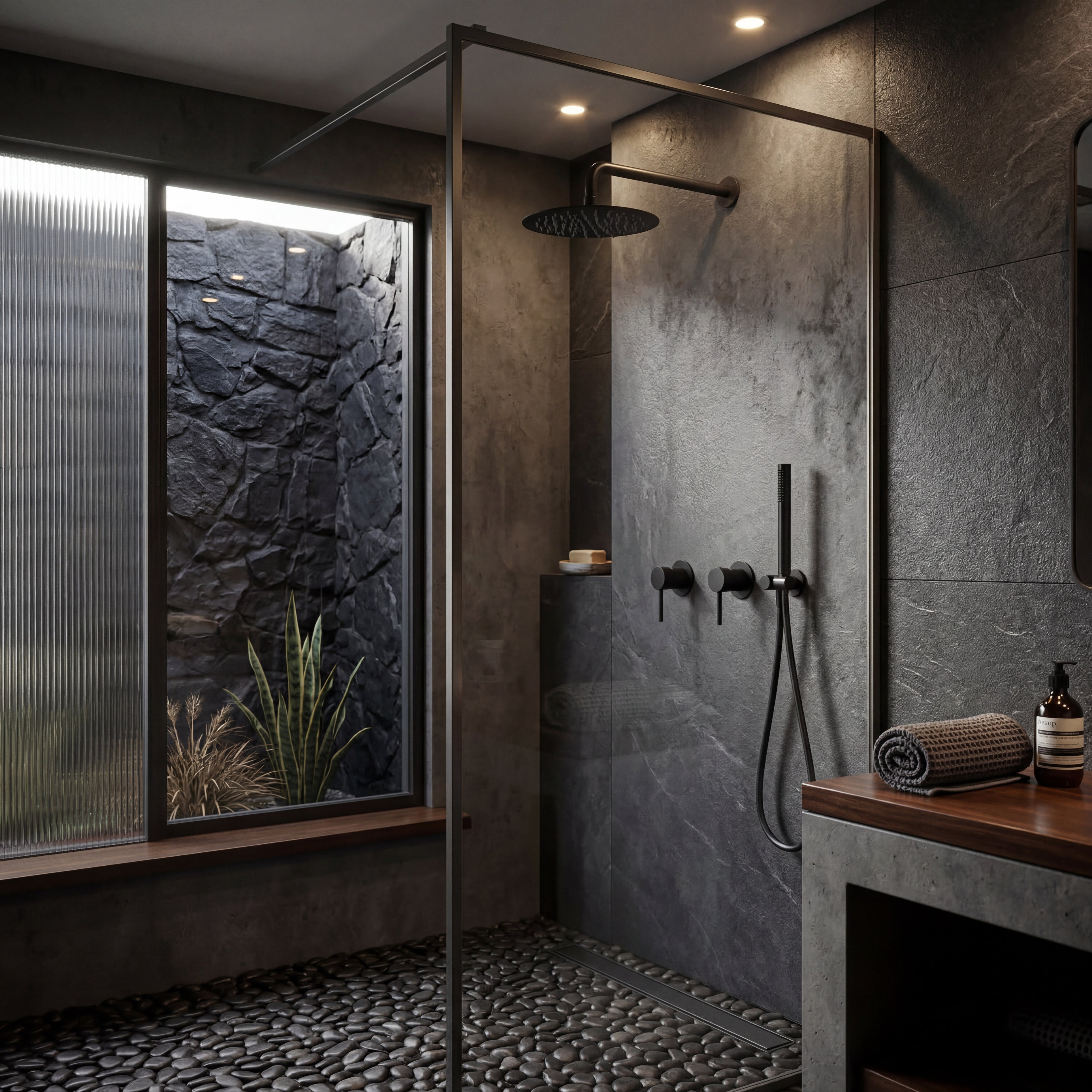 Colonne de Douche Design Noir