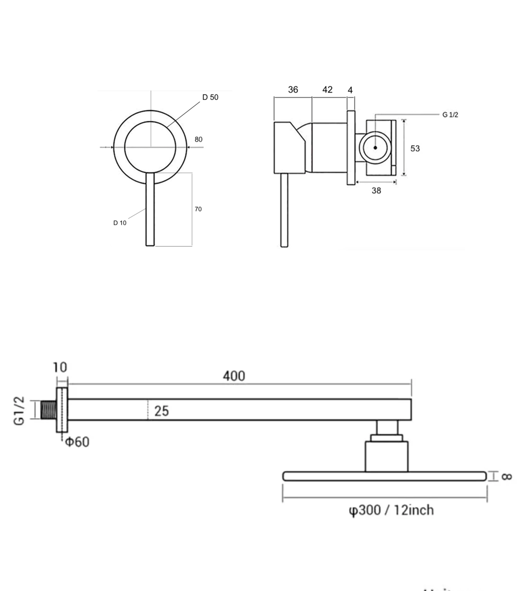 Colonne de douche Murale