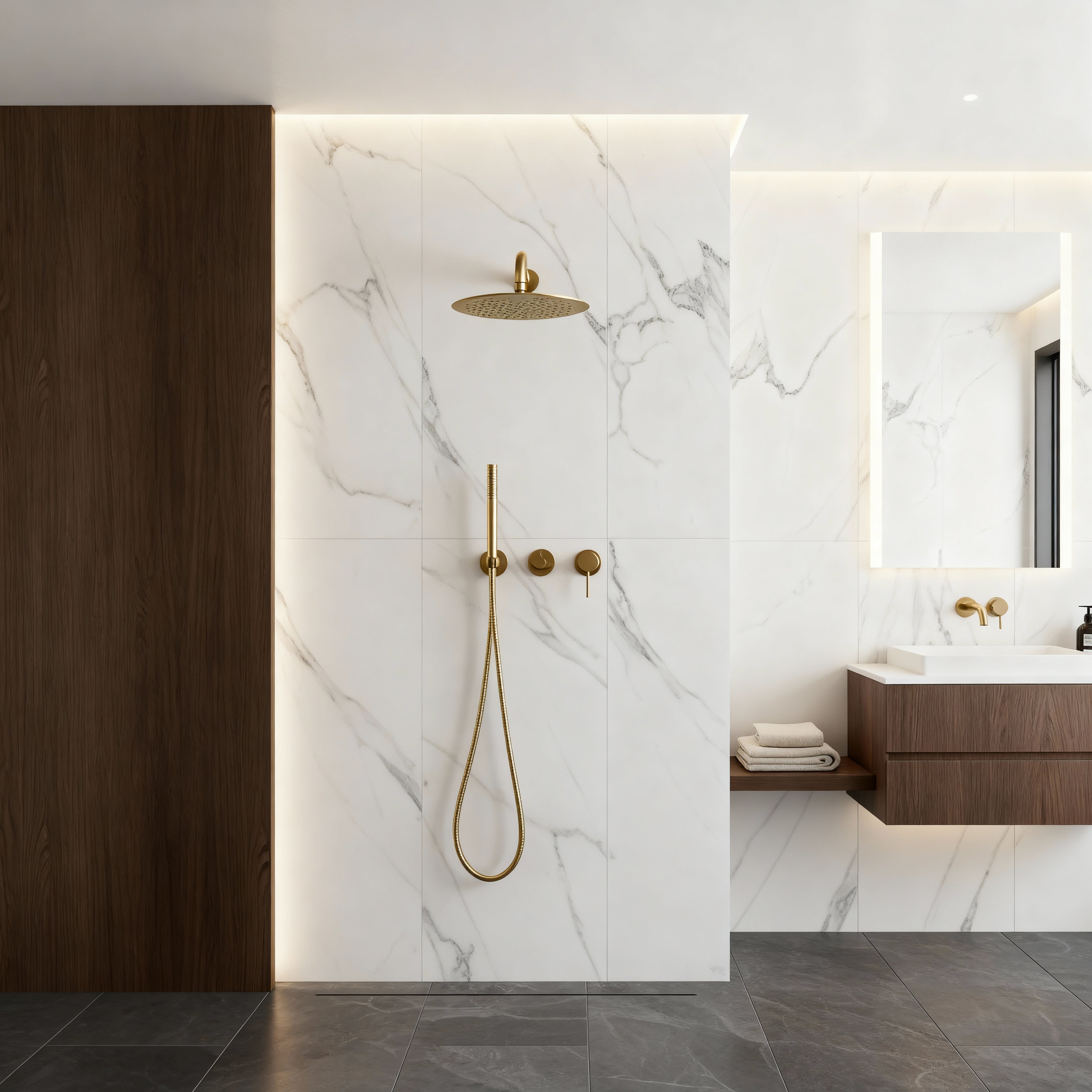 Colonne de Douche Dorée Design