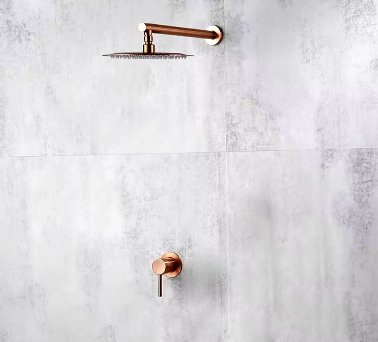 Colonne de douche Or Rose Brossé