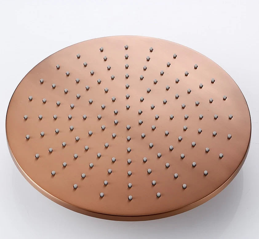 Kit de bain et douche or rose brossé