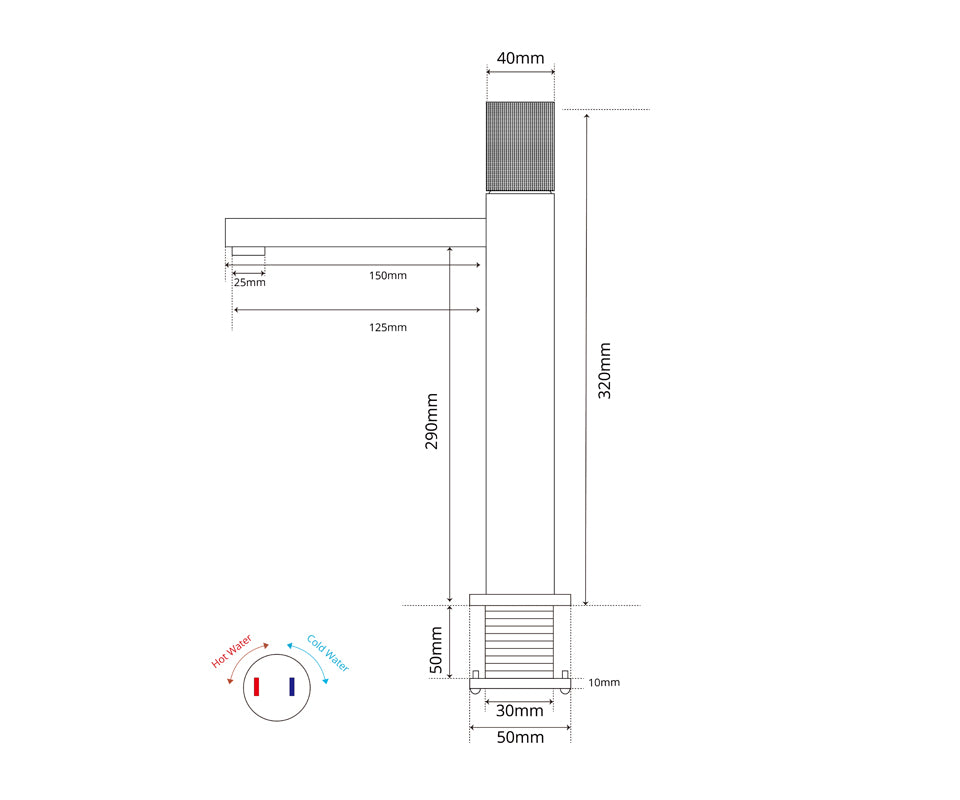 Mitigeur de salle de bain  noir mat