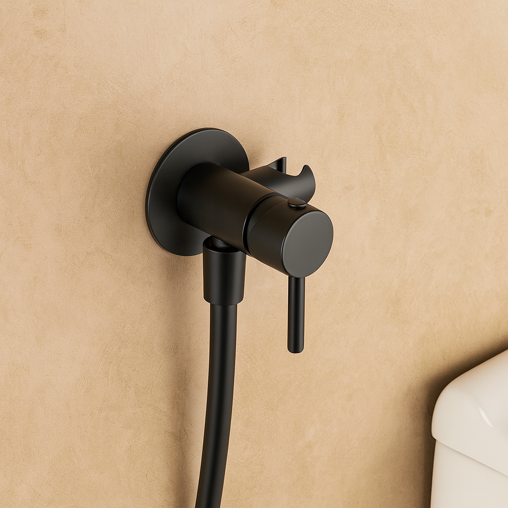 Douchette WC Noir Mate