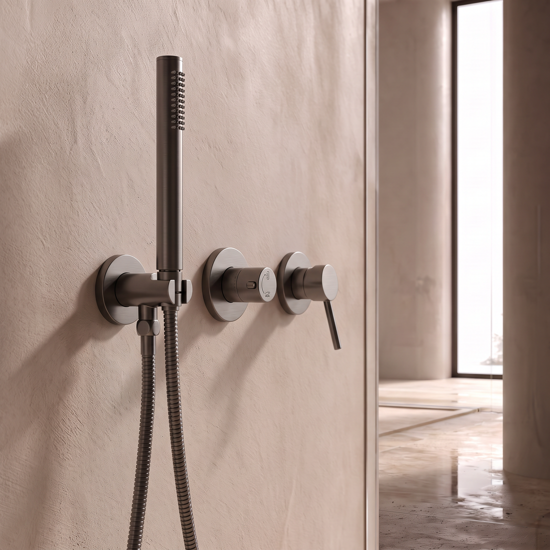 Douche Encastrée GunMetal