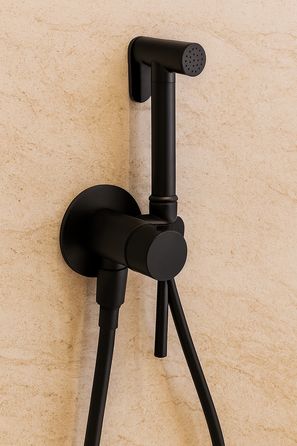 Douchette Hygiénique Noir Mate