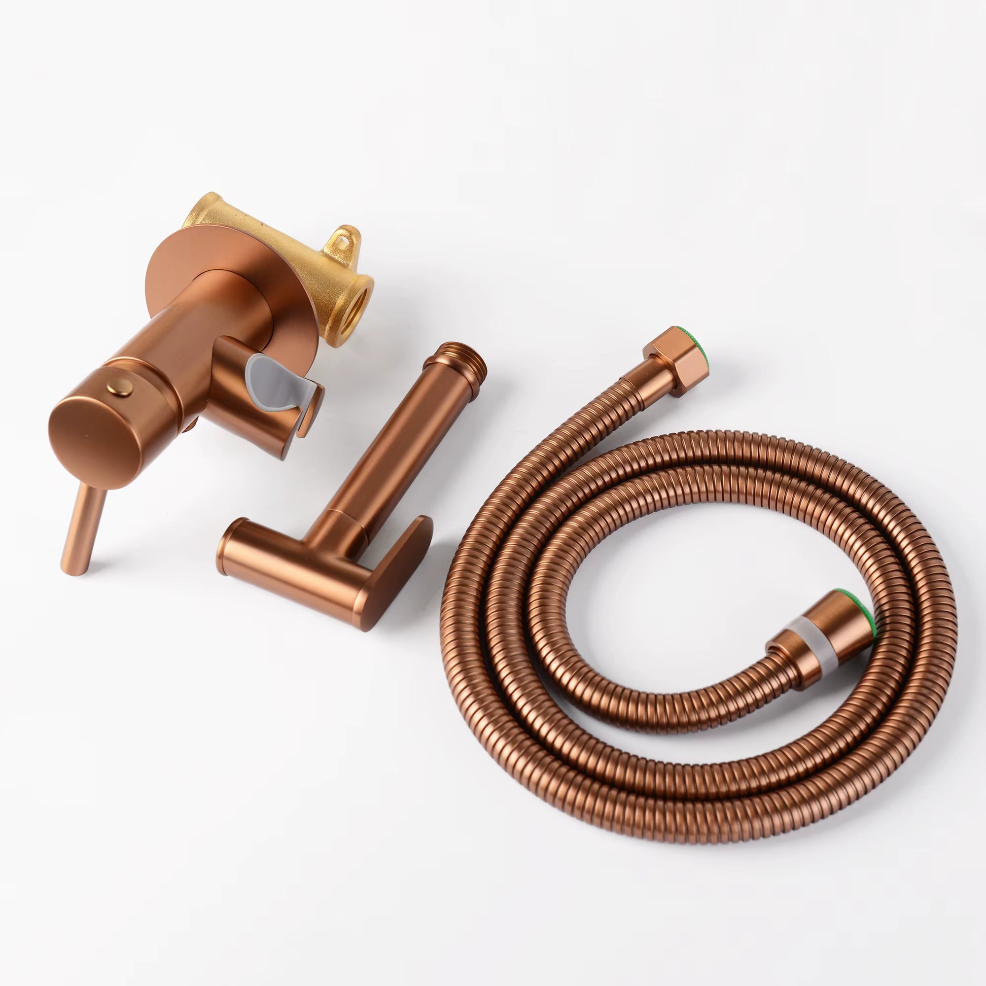 Douchette hygiénique or rose brossé