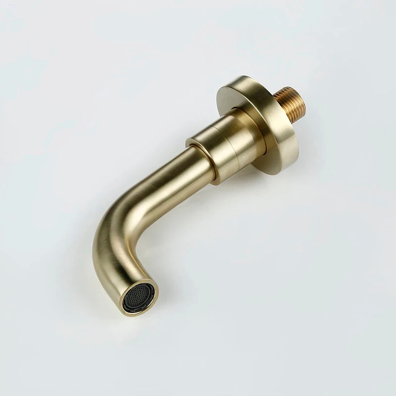 Badeset aus gebürstetem Gold