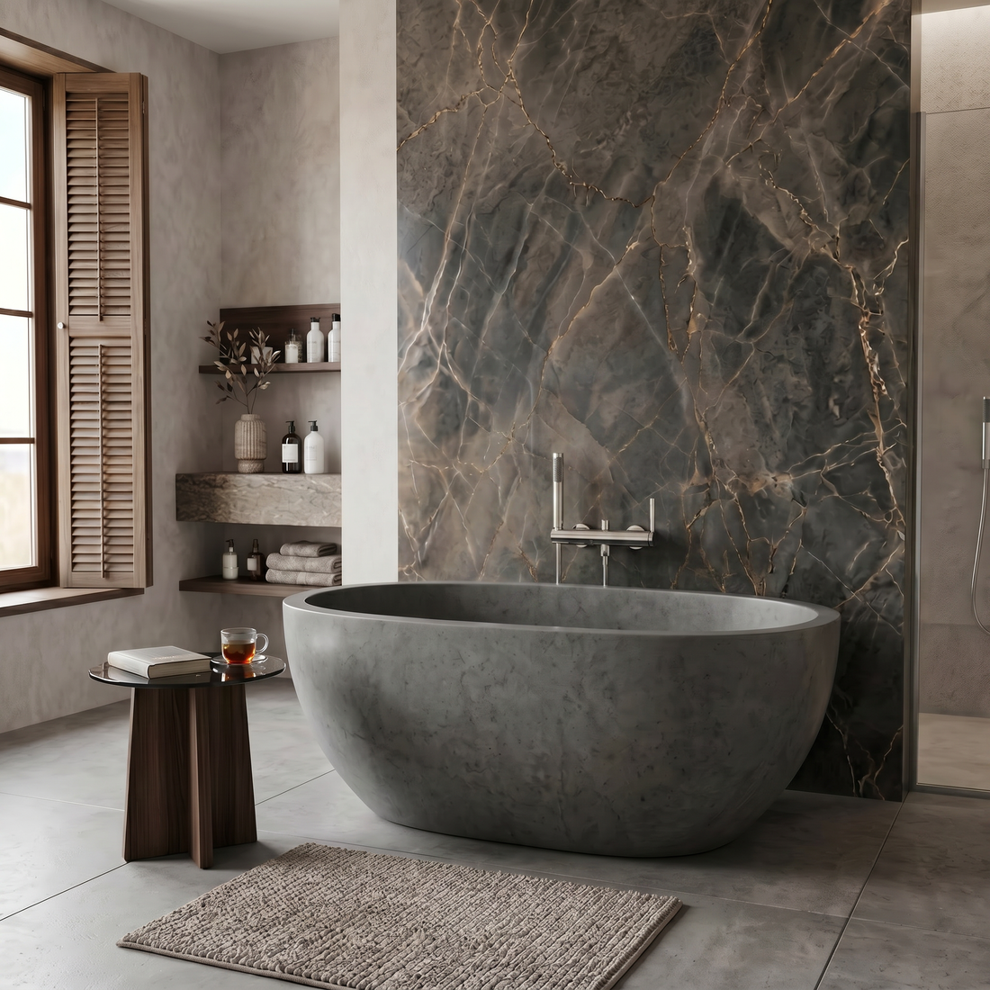 Mitigeur de baignoire chromé