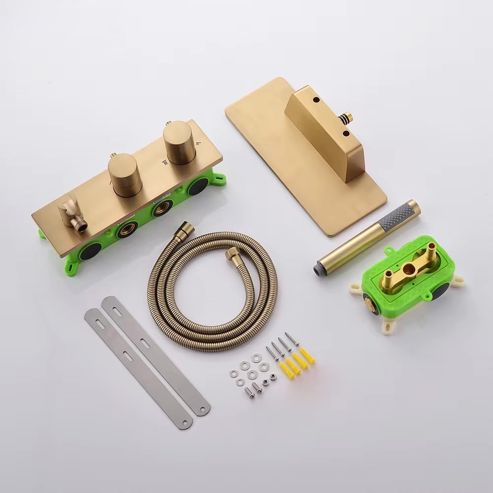 Mitigeur de bain or brossé