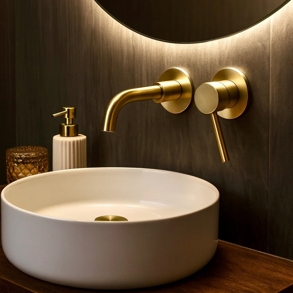 Mitigeur Encastré Doré