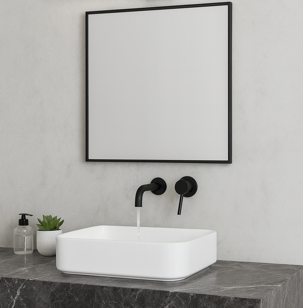 Mitigeur Noir Mate Encastré