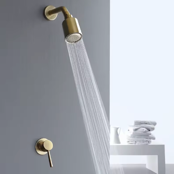 Goldene Einbau-Duschsäule