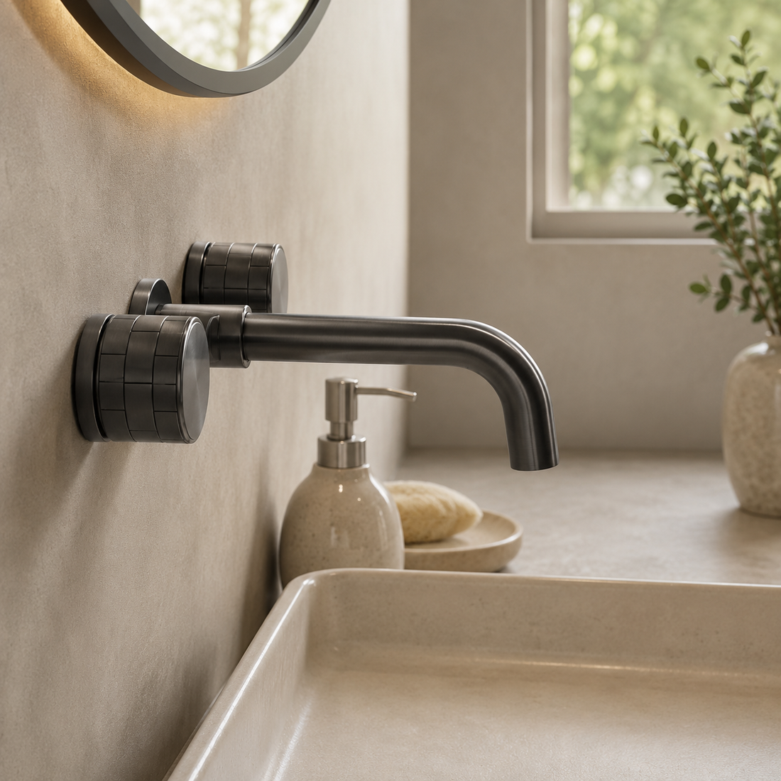 Robinet Salle De Bain Gris Brossé