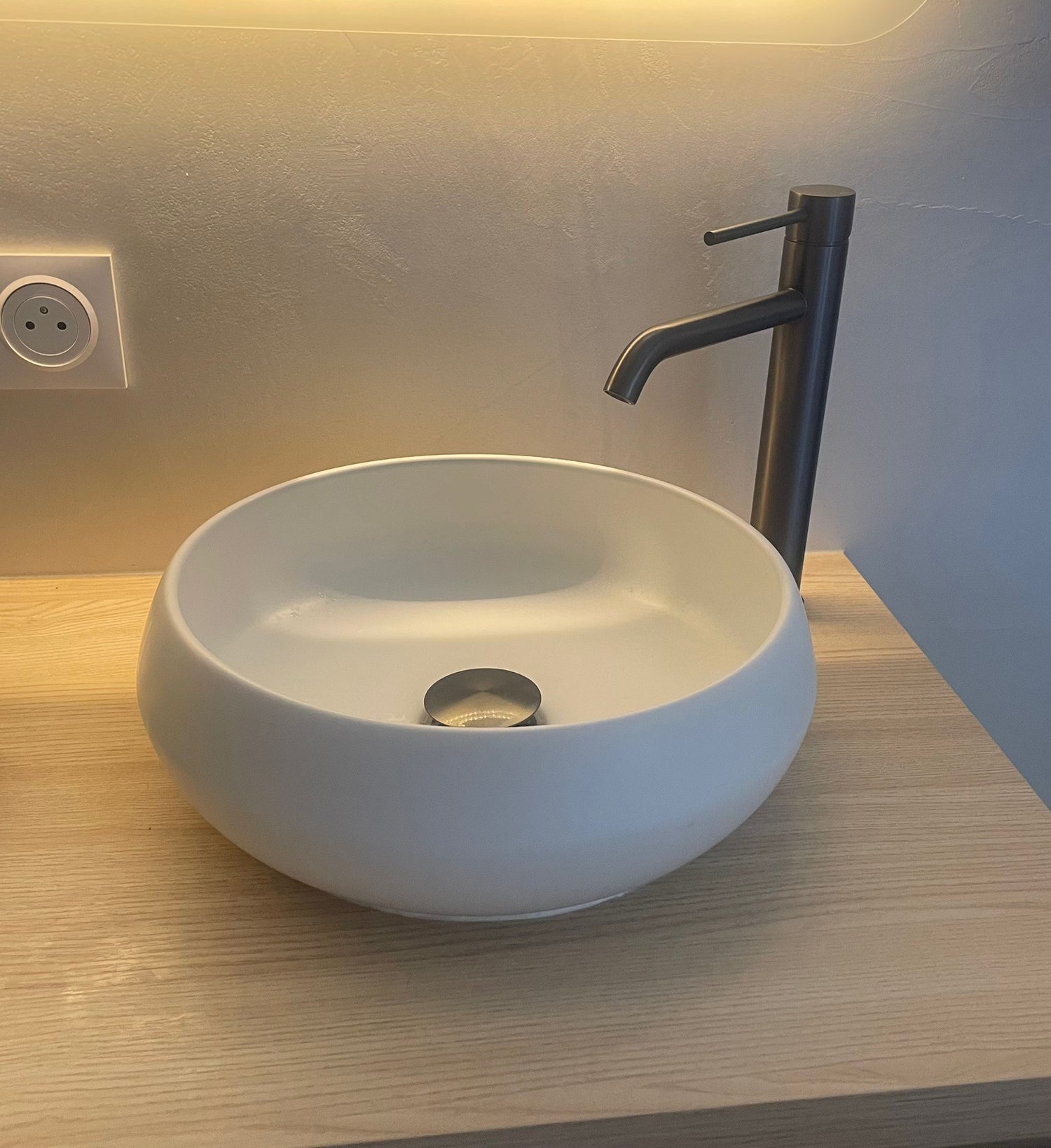 Robinet pour vasque Gris Brossé