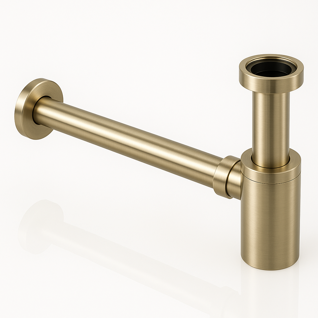 Siphon aus gebürstetem Gold