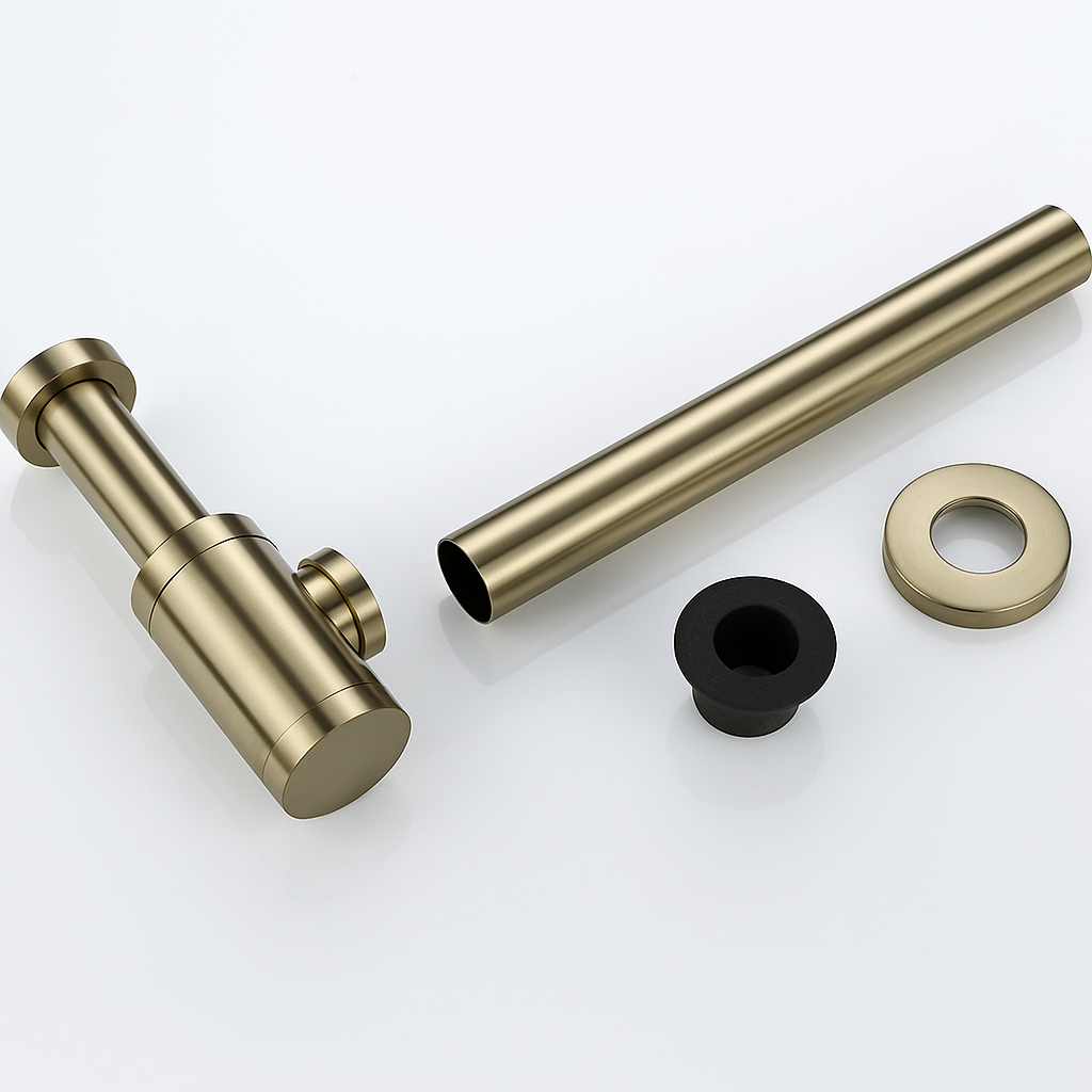 Siphon aus gebürstetem Gold