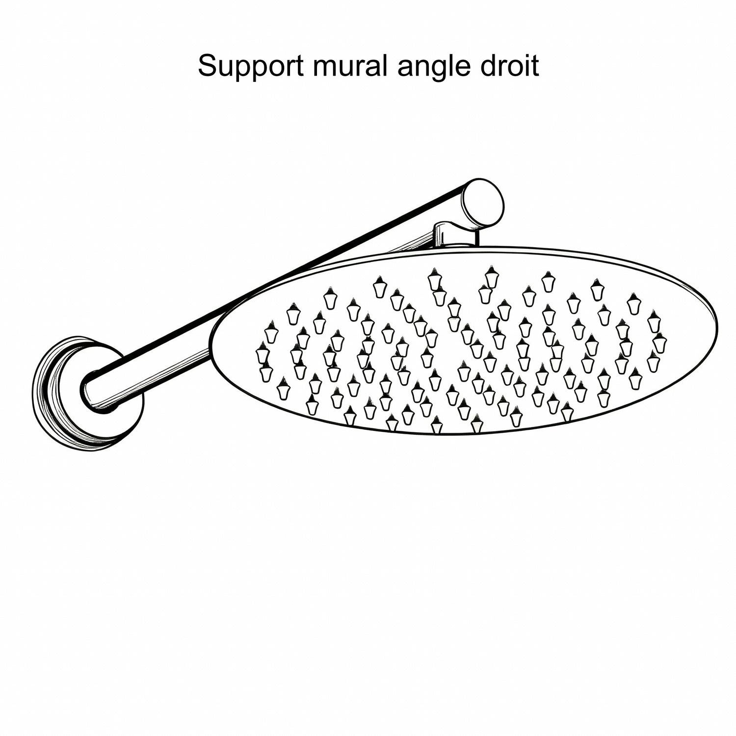 Eingebaute Duschsäule aus gebürstetem Gold