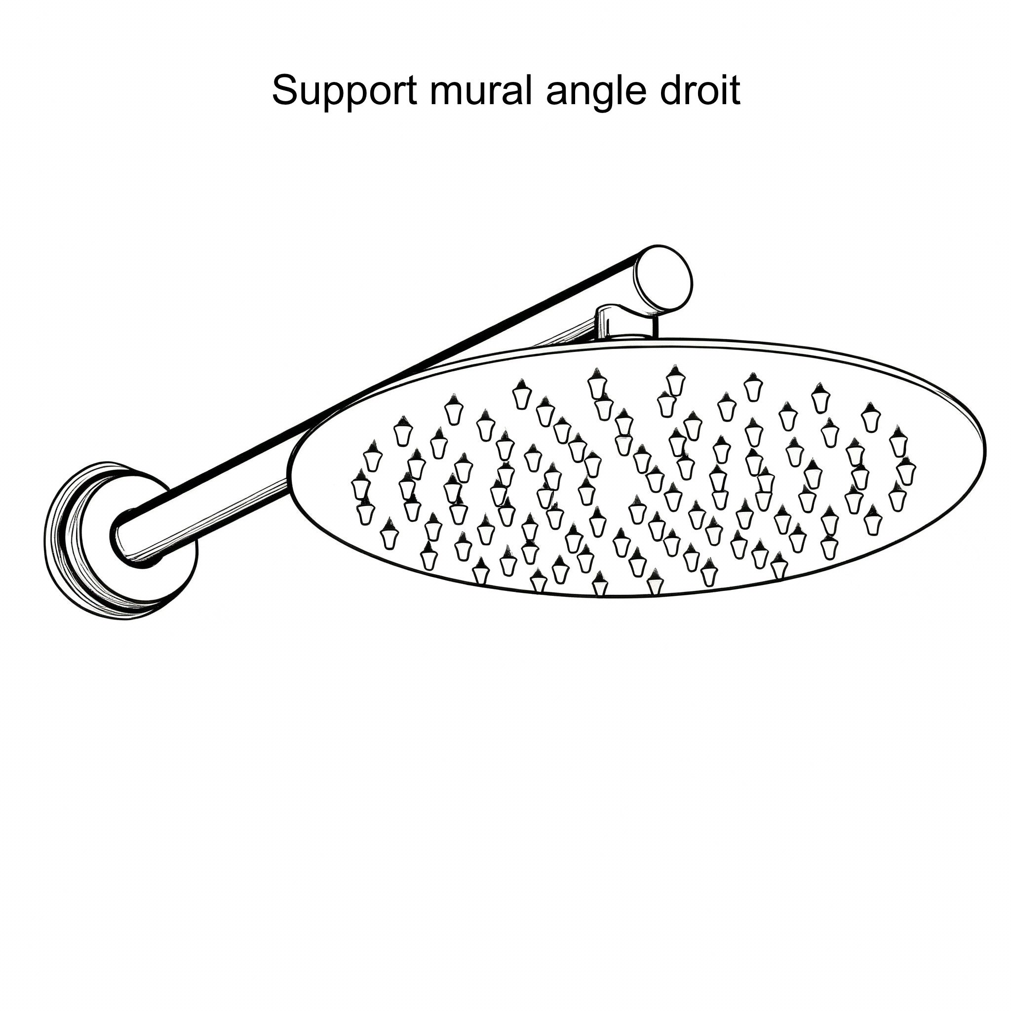 Eingebaute Duschsäule aus gebürstetem Gold