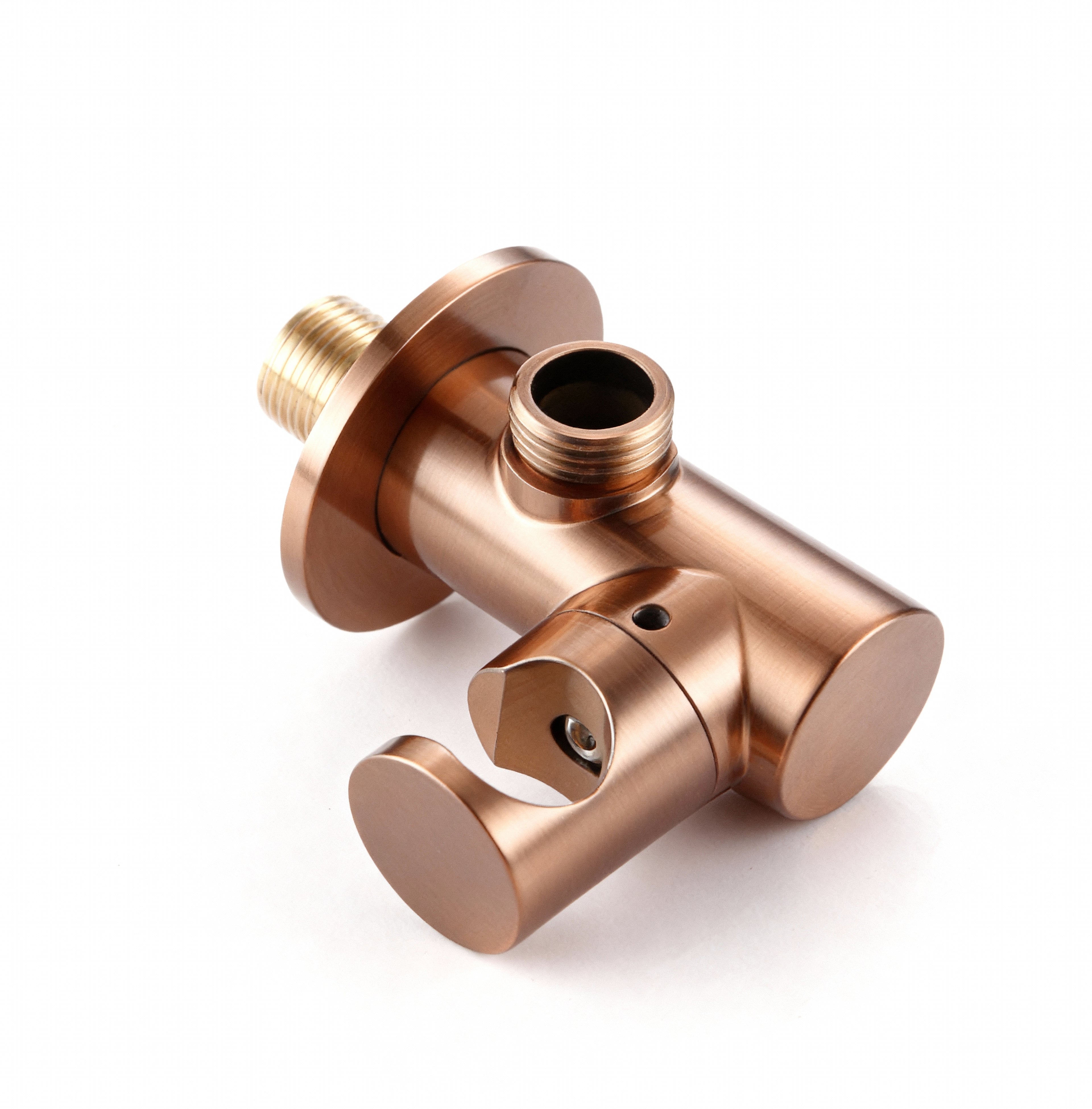 Kit de bain et douche or rose brossé