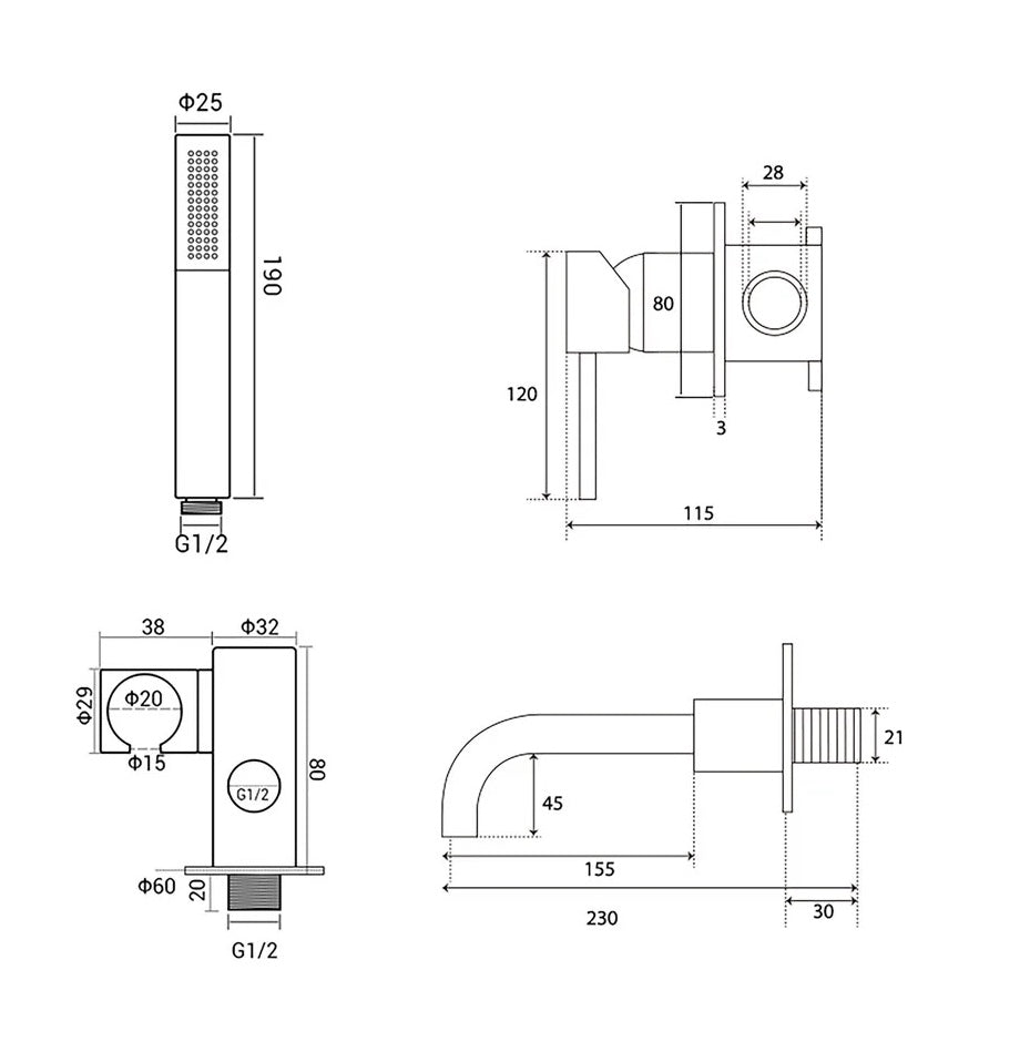 Ensemble de bain or rose brossé