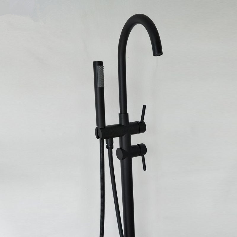 Mattschwarze Standmischbatterie