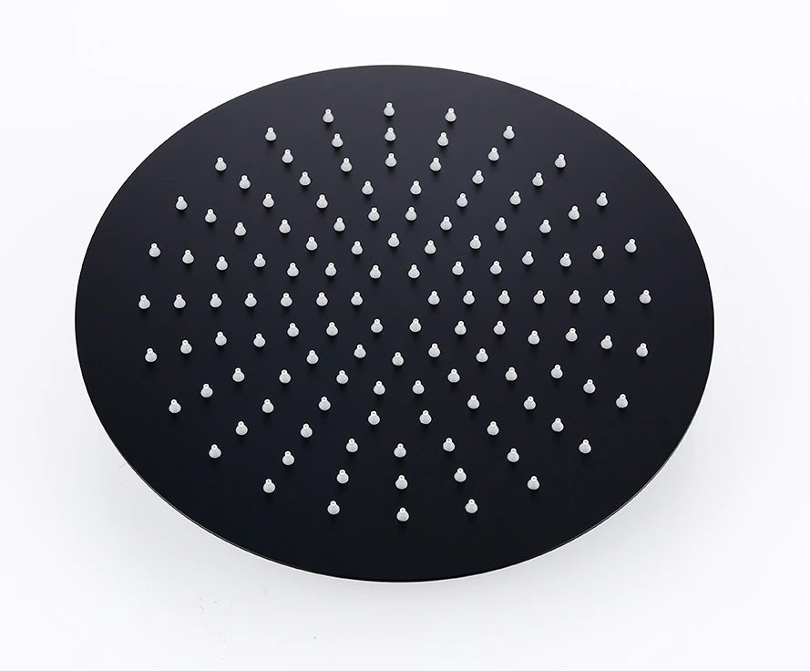 Colonne de douche thermostatique noir mat.