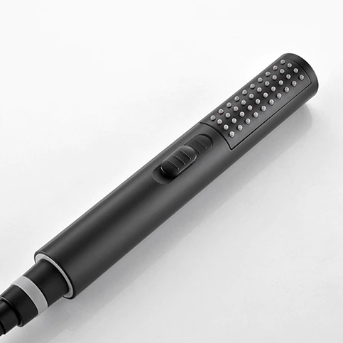 Ensemble de douche encastré noir mat