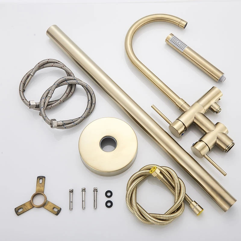 Mitigeur Sur Pied Doré