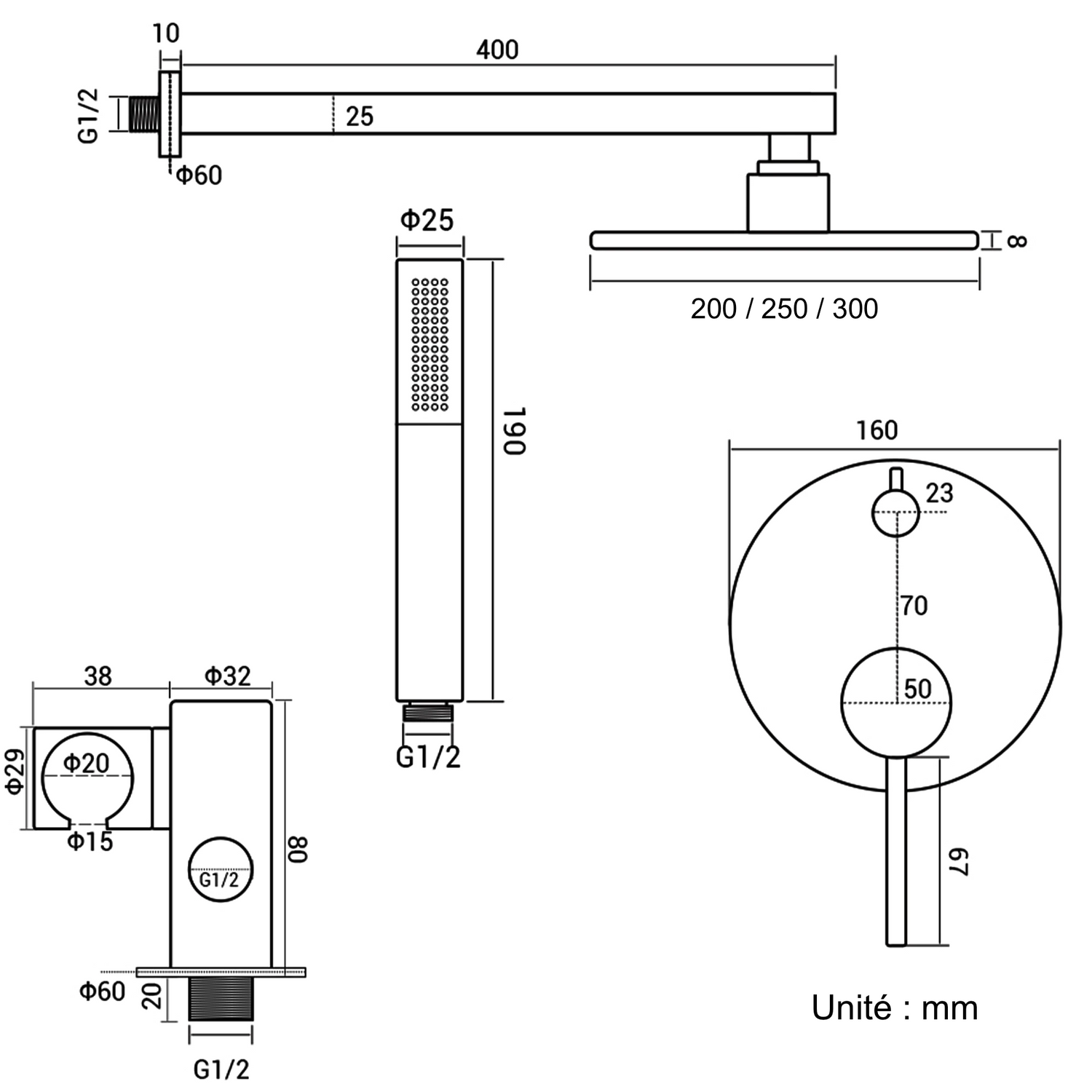 Kit de Bain Encastré