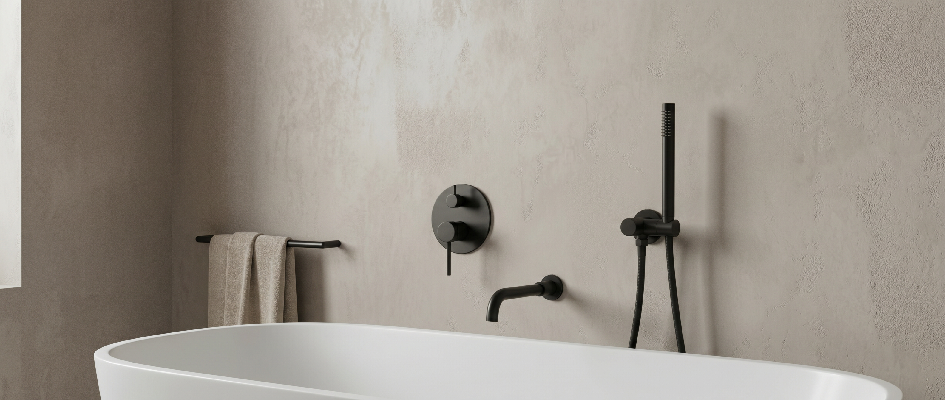Colonne Douche Baignoire Noir