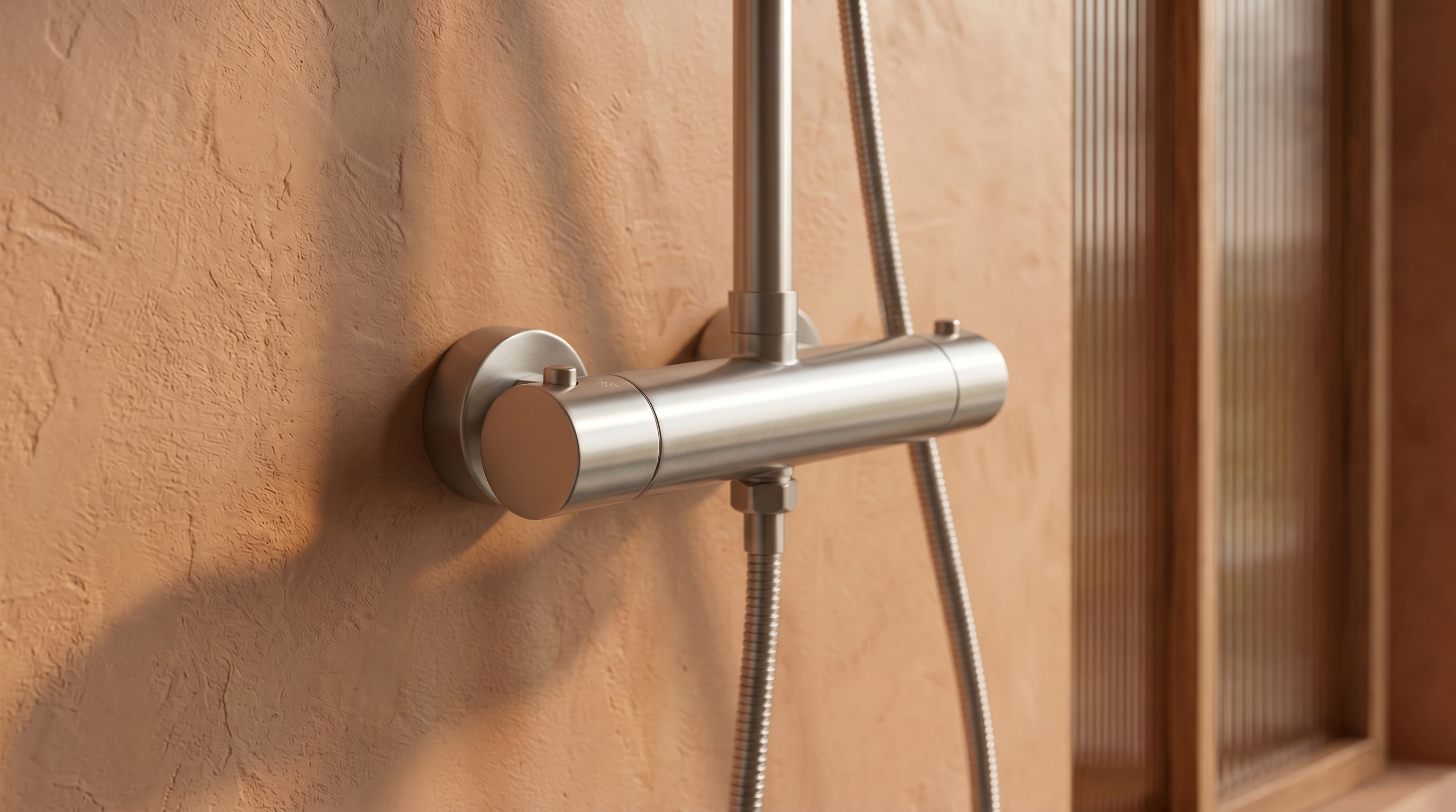 Douche Thermostatique Inox Brossé