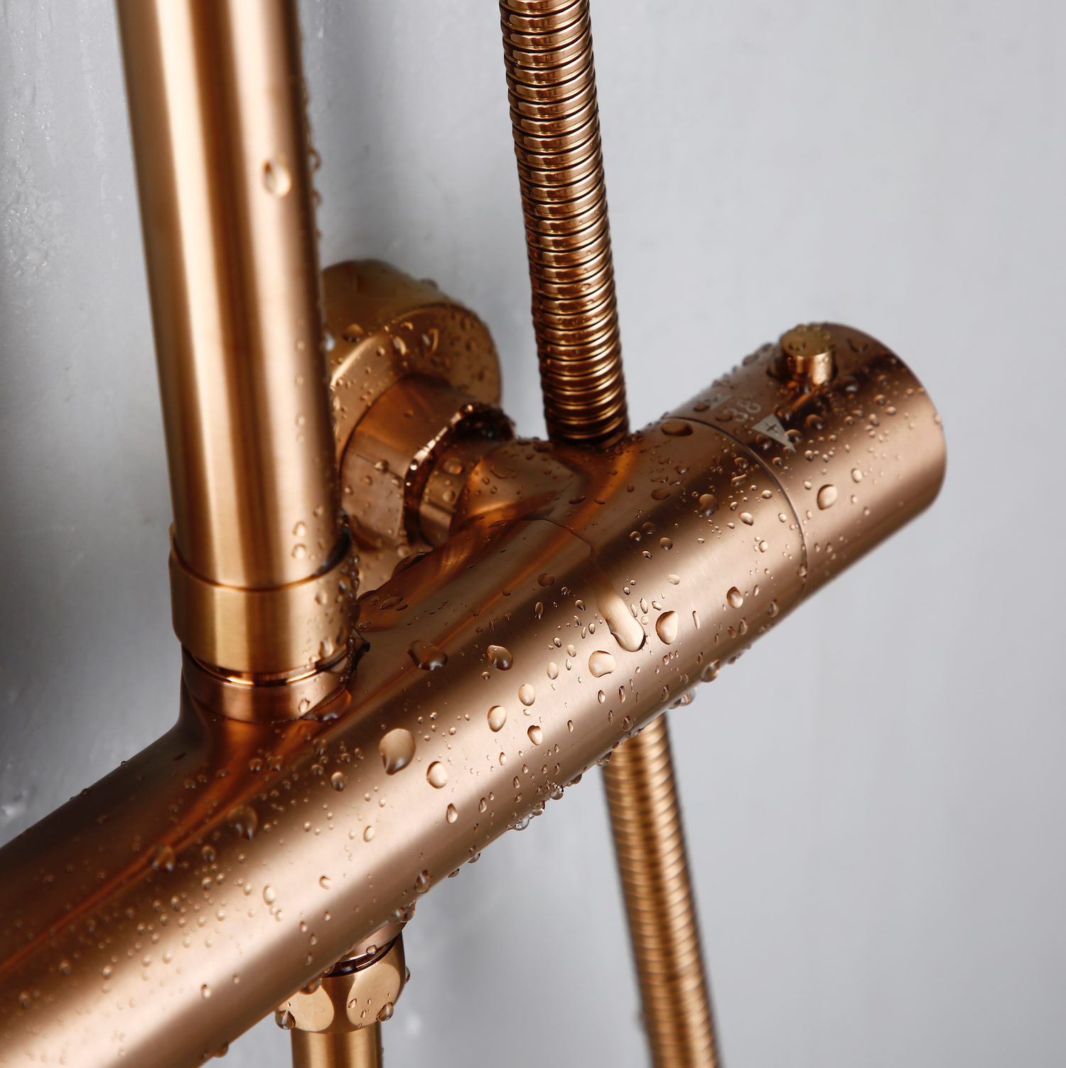 Collection or rose brossé