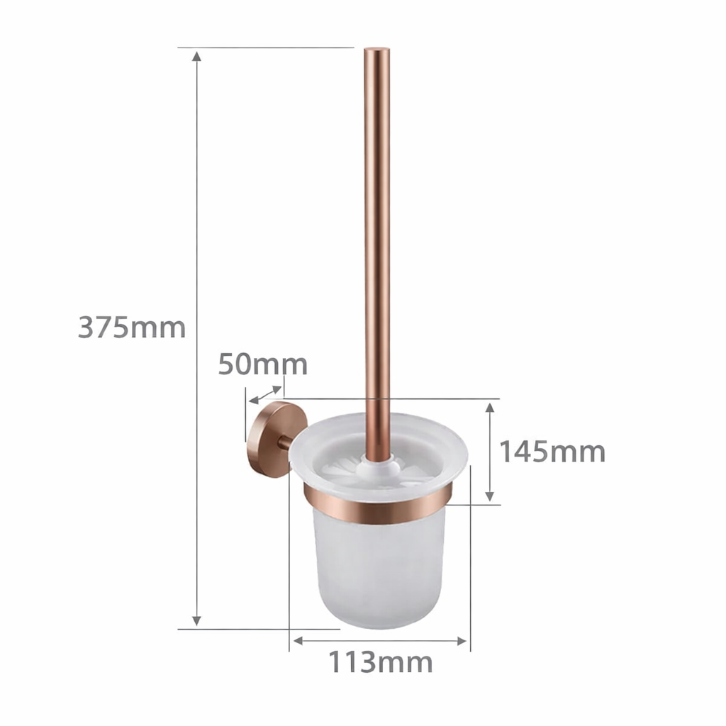 Brosse WC or rose brossé
