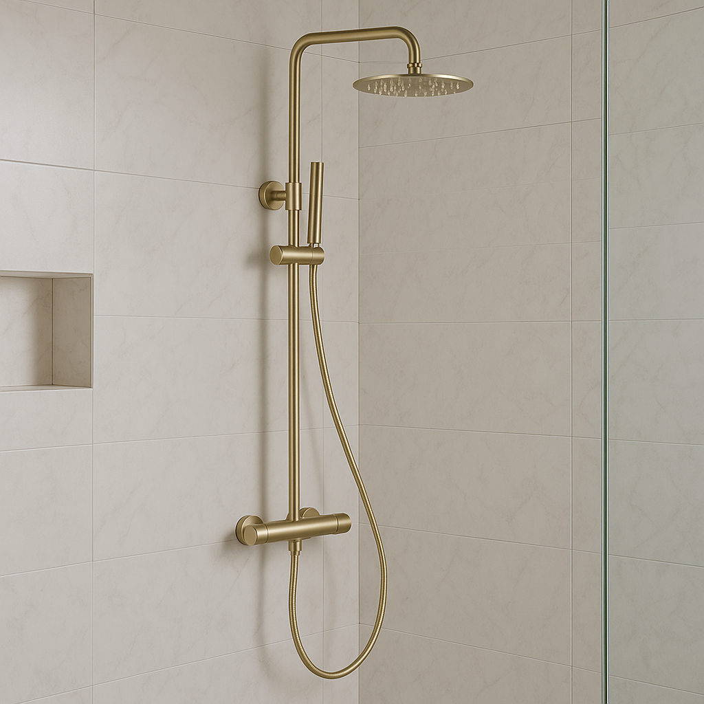 Colonne de Douche Or Brossé