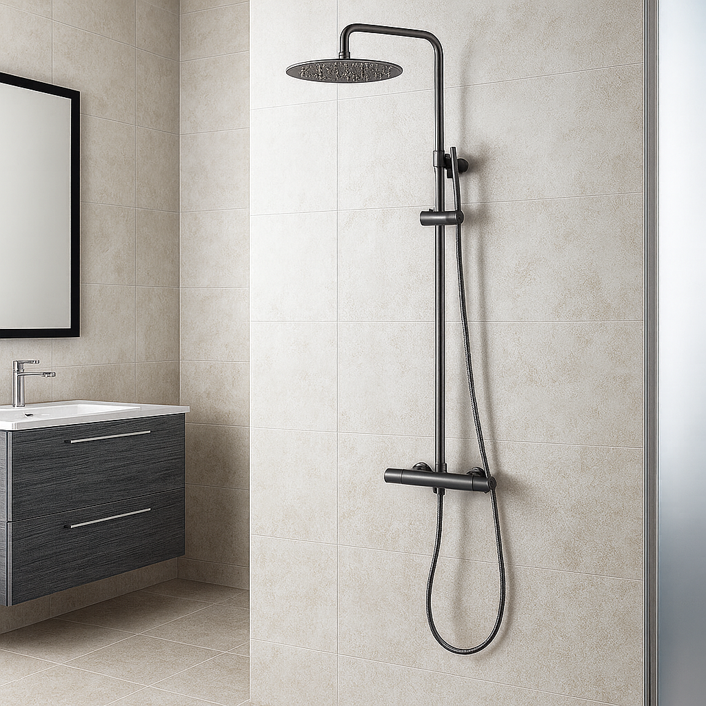 Colonne de Douche Thermostatique Gunmetal