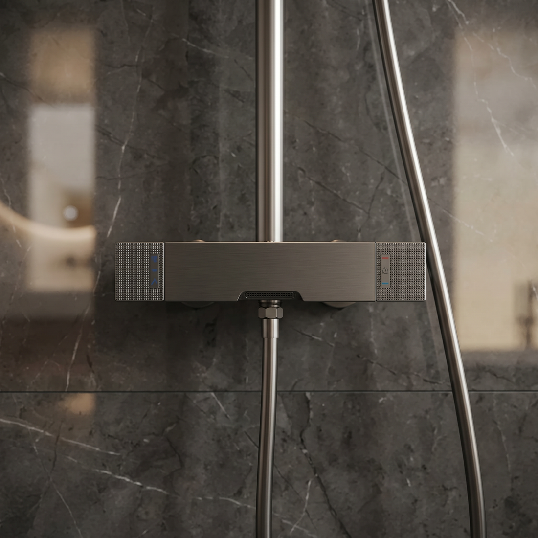 Colonne de Douche et Baignoire GunMetal