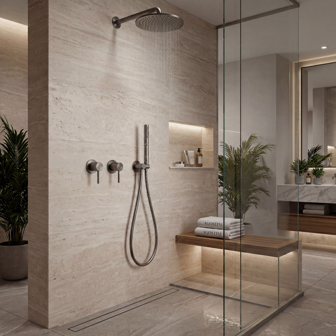 Colonne de Douche Mural GunMetal