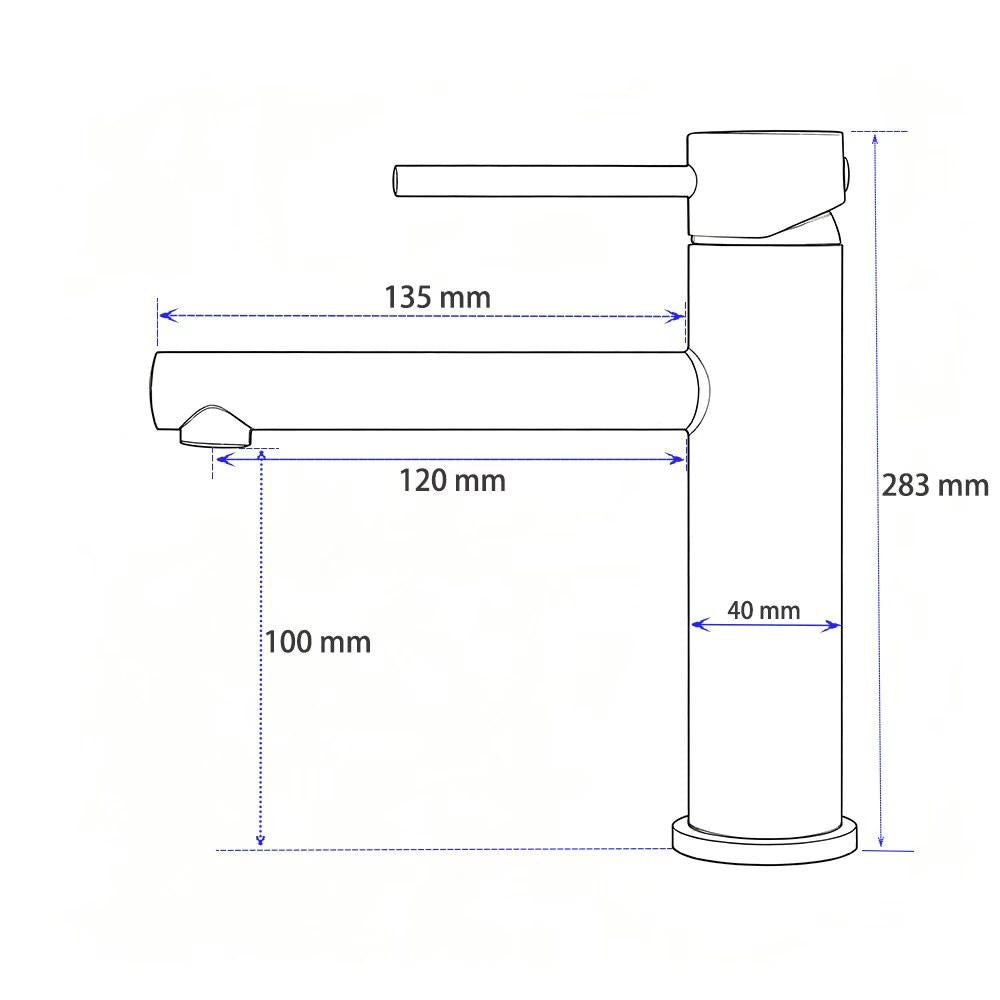 Mitigeur lavabo or rose brossé