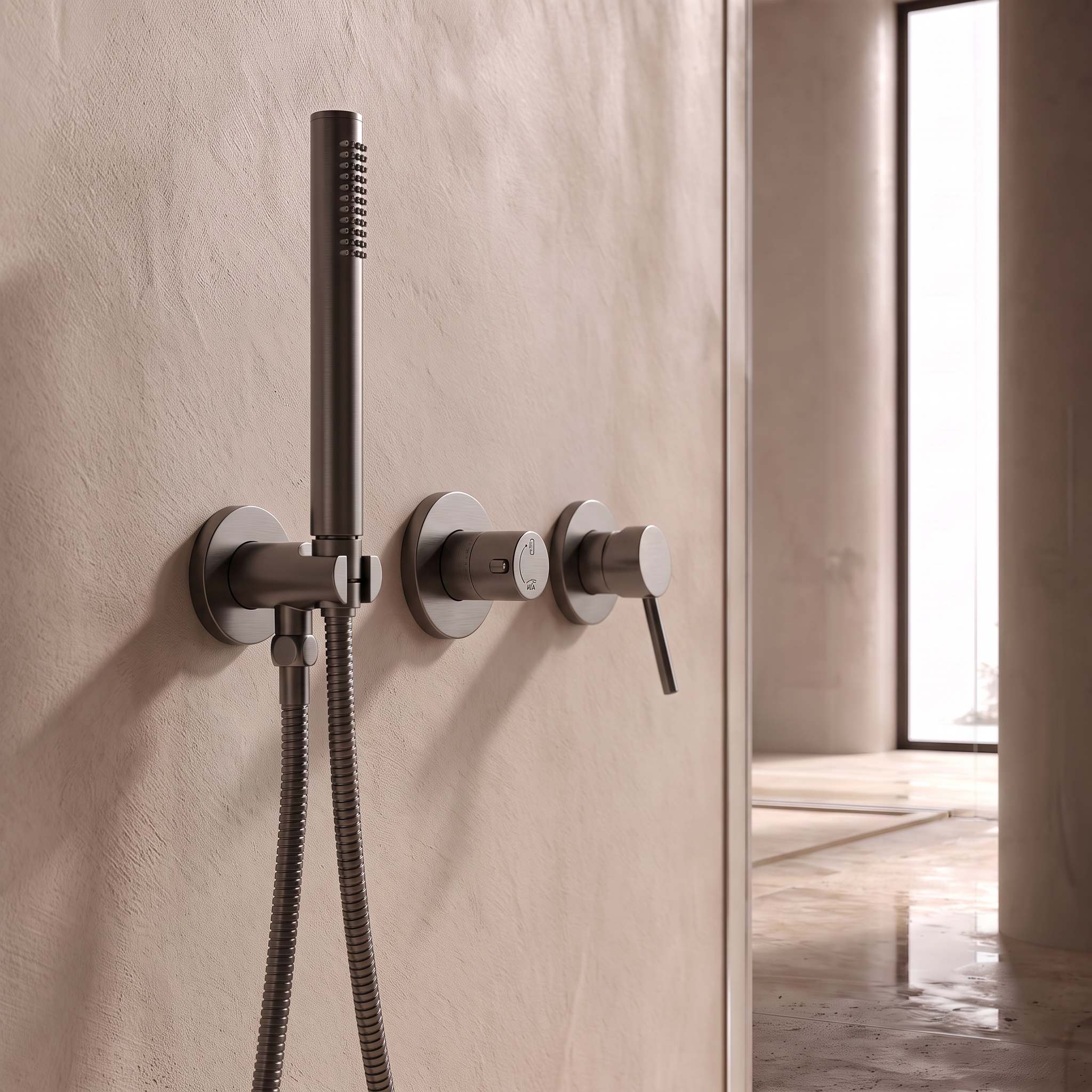 Douche Encastrée GunMetal