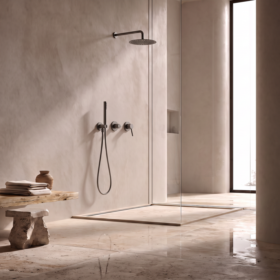 Douche Encastrée GunMetal