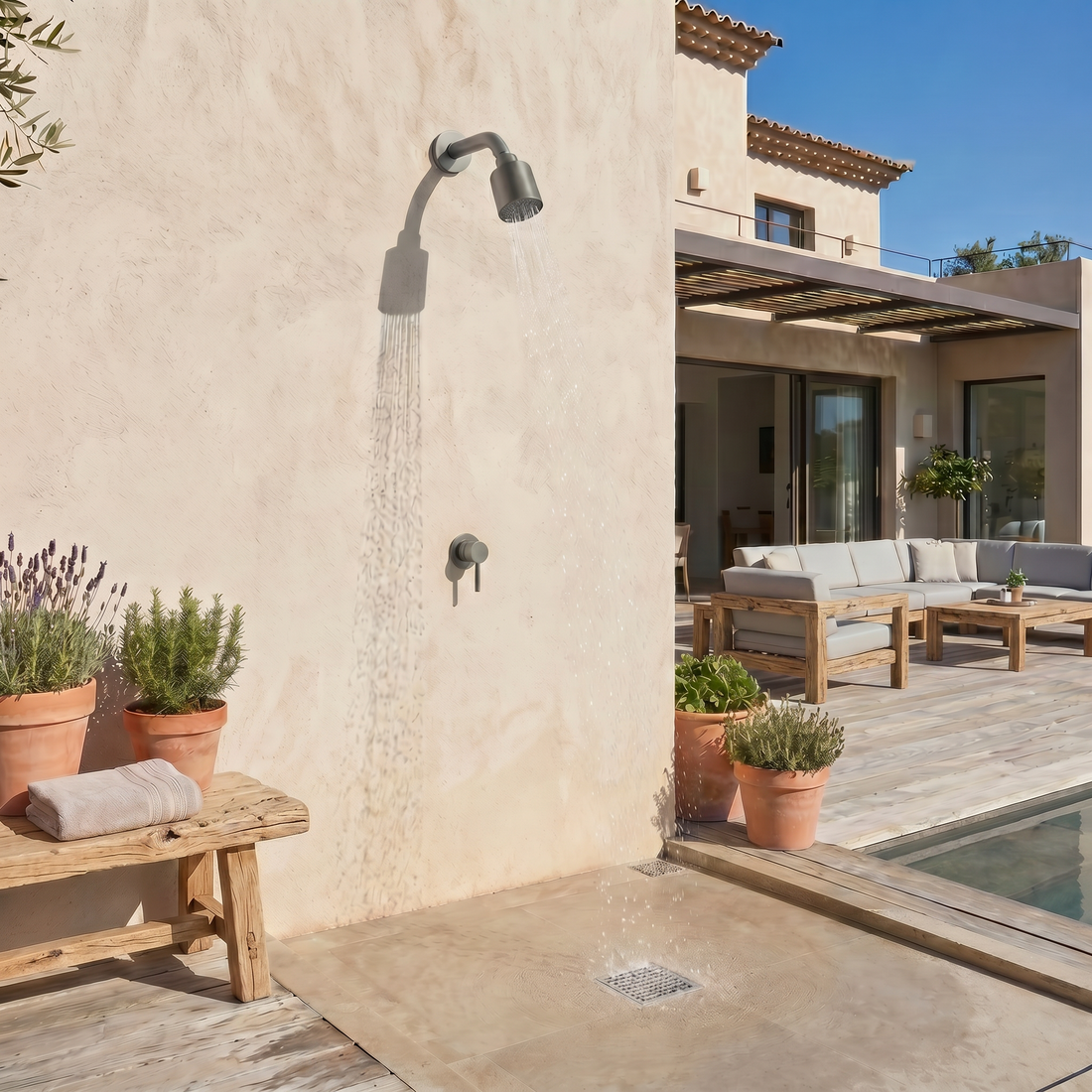 Douche Extérieur de Piscine