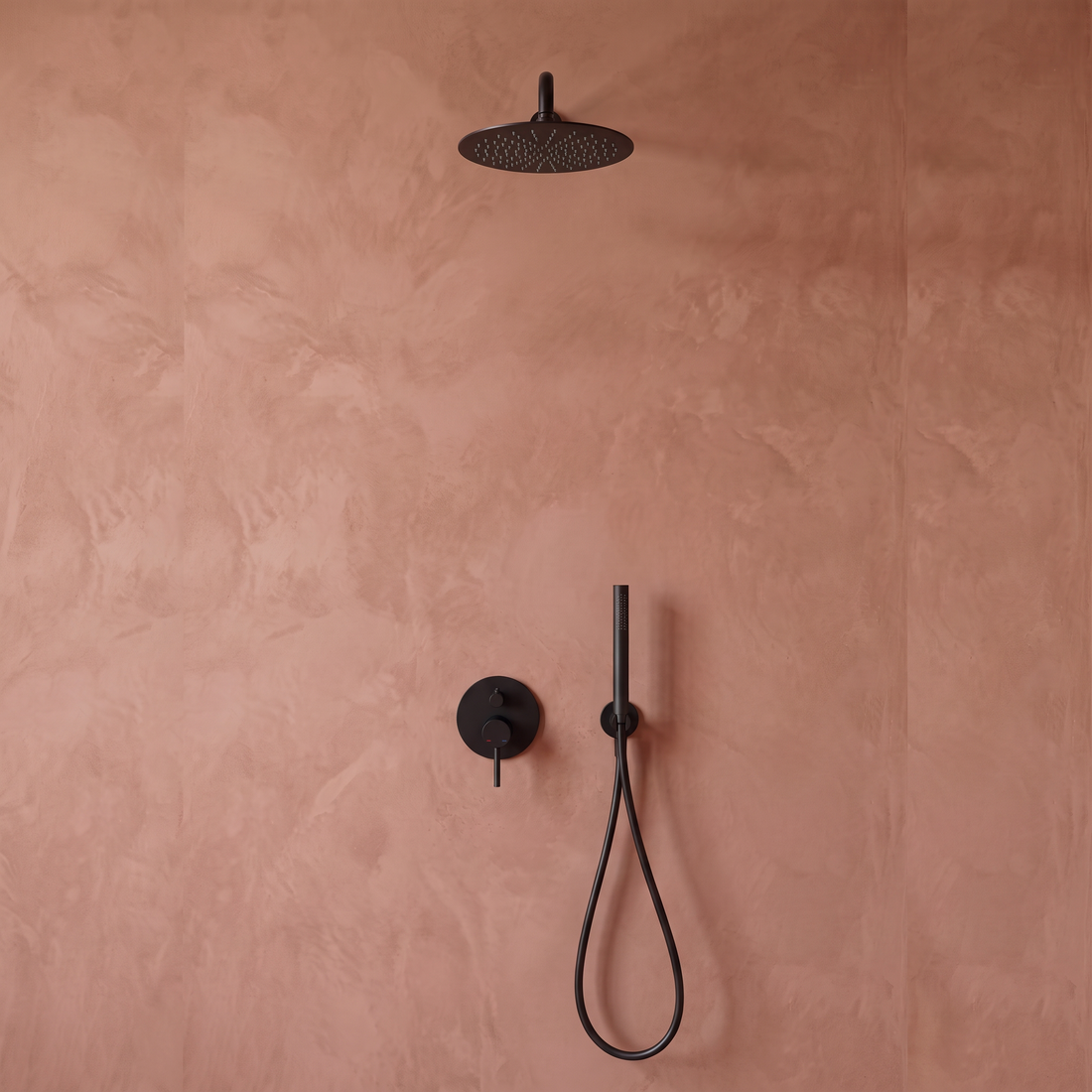 Colonne de douche Noir Mate Encastrée