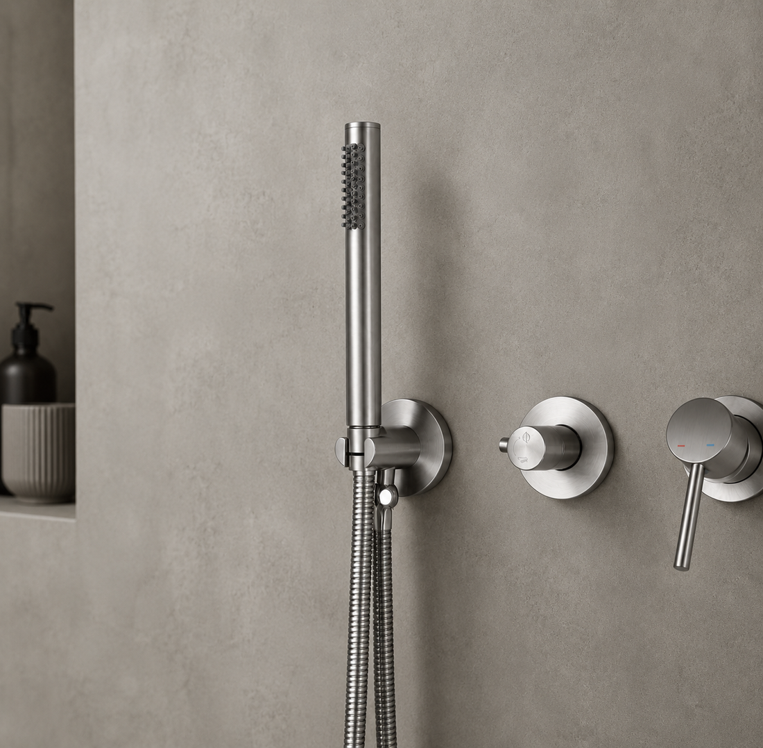 Douche Encastrée Inox Brossé