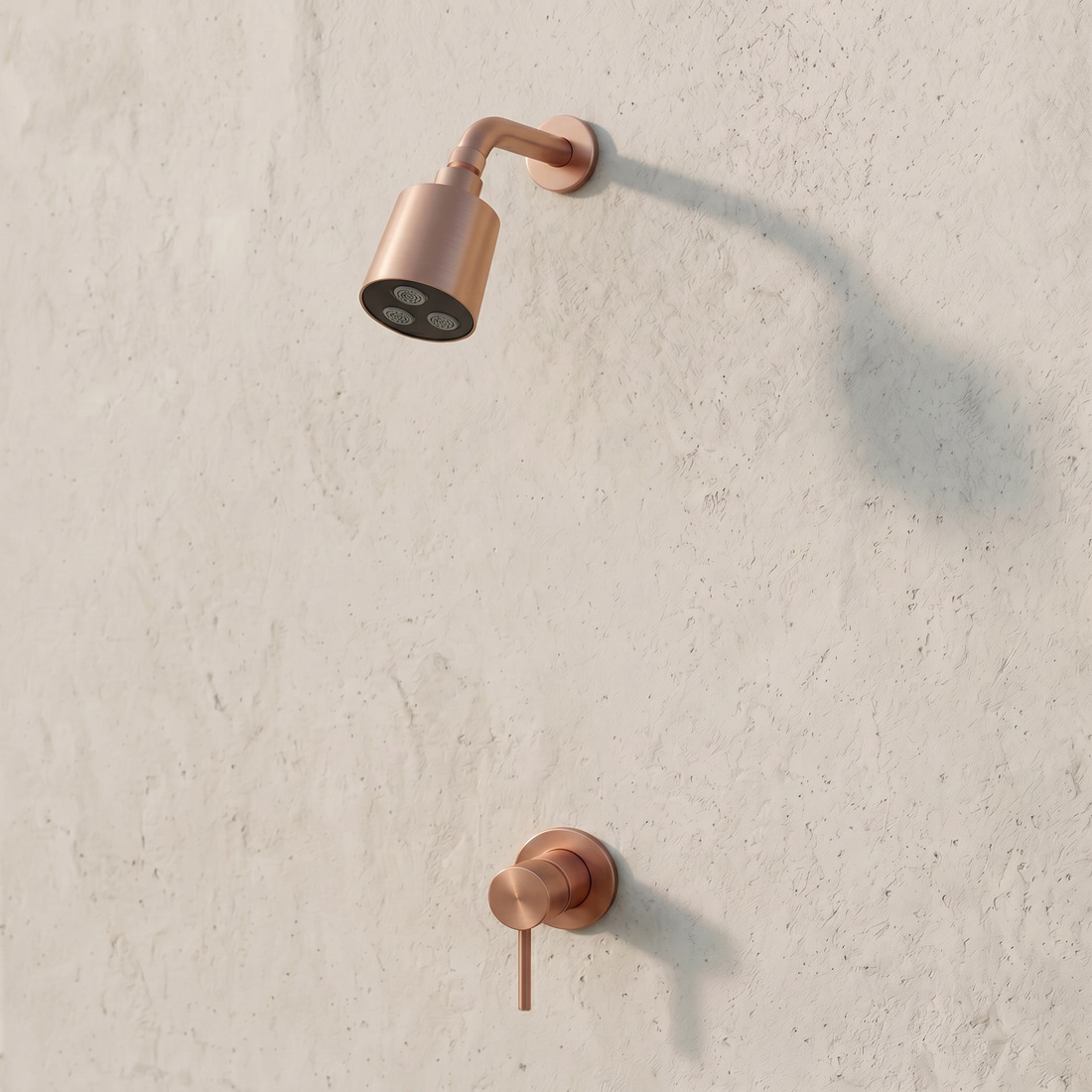 Douche Extérieure Murale or rose brossé